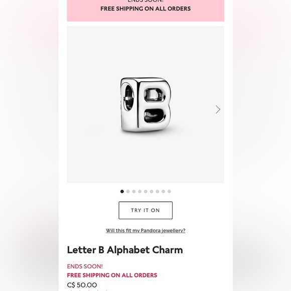 Pandora B Charm! - Picture 2 of 2